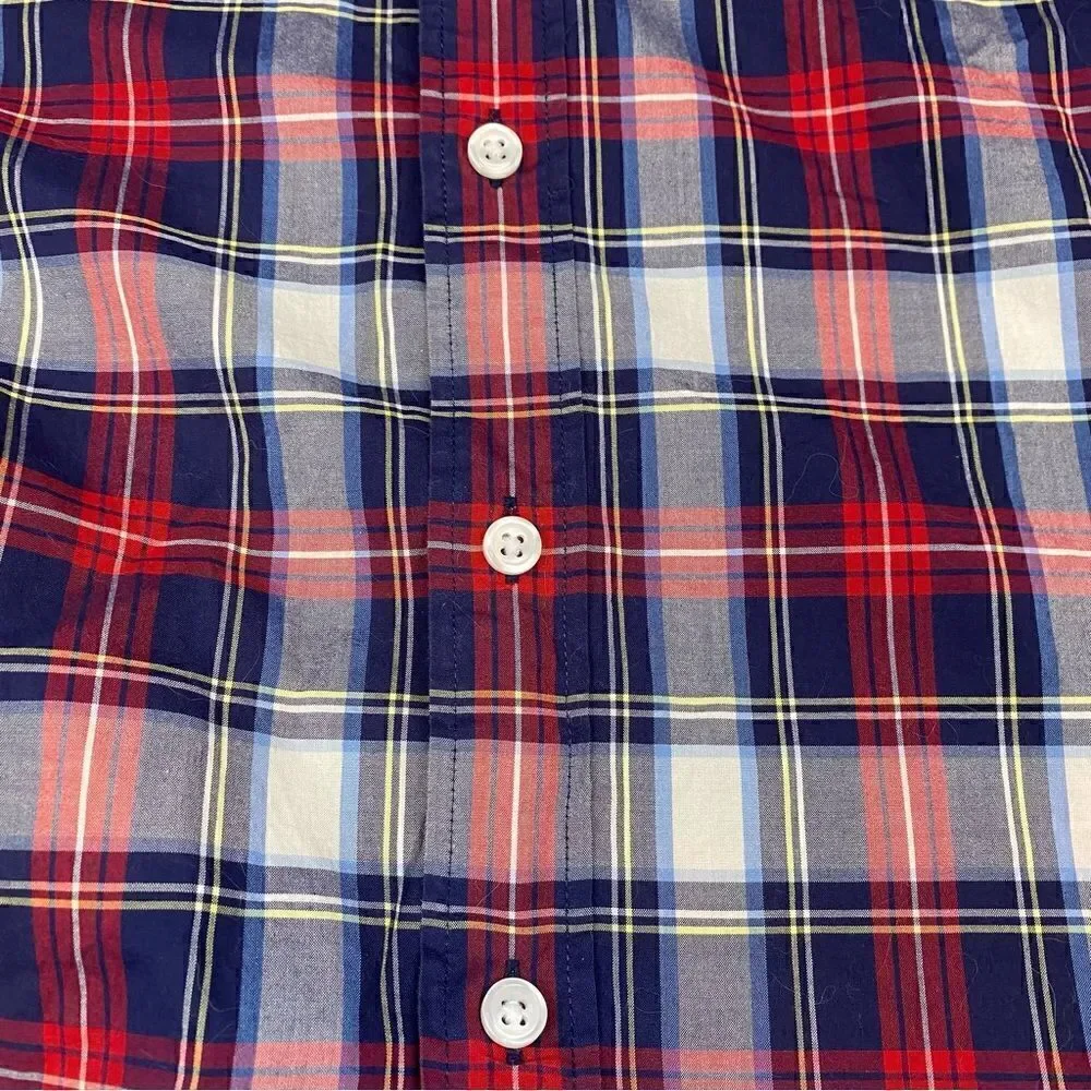 J. Crew Ludlow Plaid Button Down Up Shirt Blue Red Small